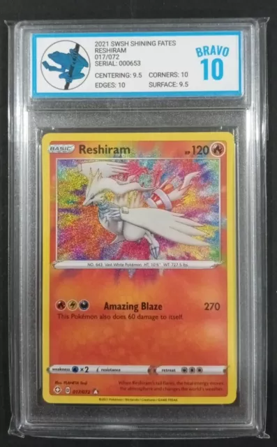 Reshiram 017/072 Pokemon Amazing Rare 2021 Shining Fates