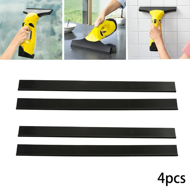 Lame Squeegee in Gomma Grado Professionale per Karcher WV50 WV2 (4 pezzi 280 mm)