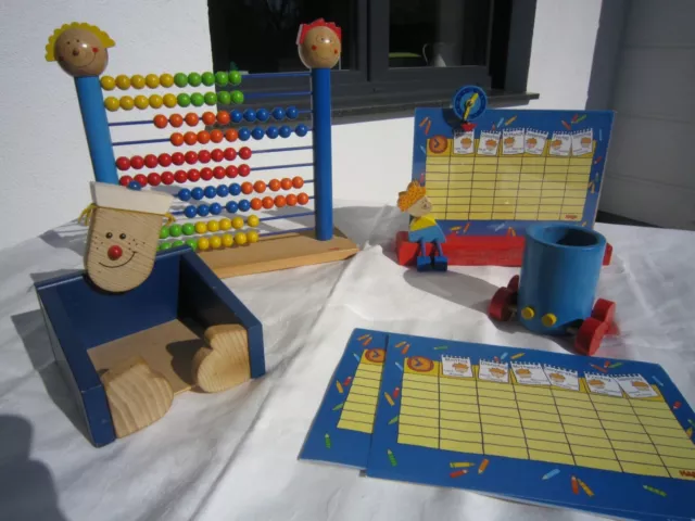 Haba Schreibtisch Zubehör Einschulung Rechenschieber Zettelbox Stundenplan