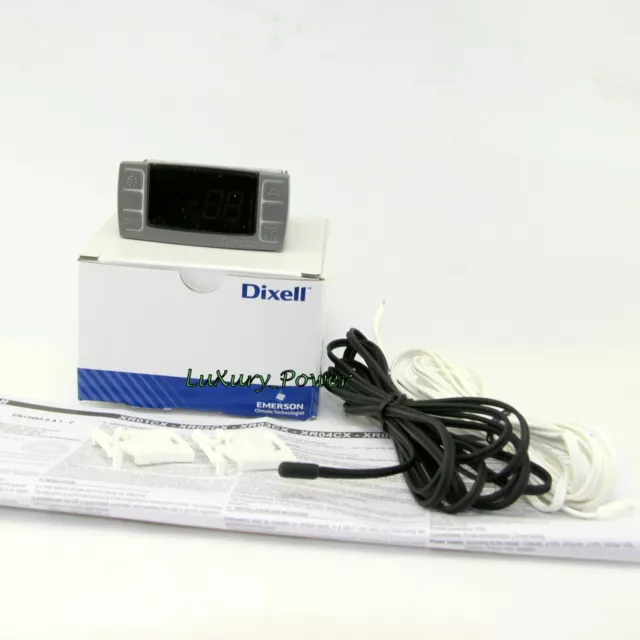 Dixell Digital Temperature Controller XR04CX-5N0C1 w/ NTC Probe for Refrigerator