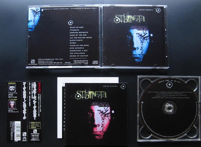 ARCH ENEMY Stigmata +3 JAPAN 1ST PRESS w/OBI/BOOKLET CARCASS SPIRITUAL BEGGARS