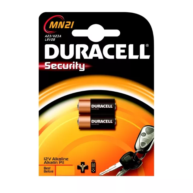 ENVOI AVEC SUIVI DURACELL 2 piles MN21 - 12V 23GA A23 K23A LRV08