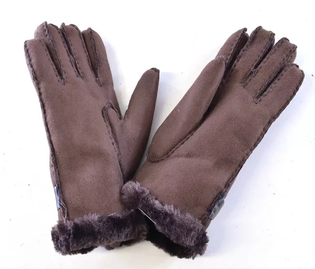 Suzette Faux Sheepskin Shearling Fur Womens Gloves Warm Soft Cozy 5 Colours