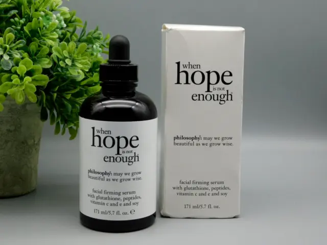 Philosophy When Hope Is Not Enough Facial Firming Serum 5.7 oz New In Box