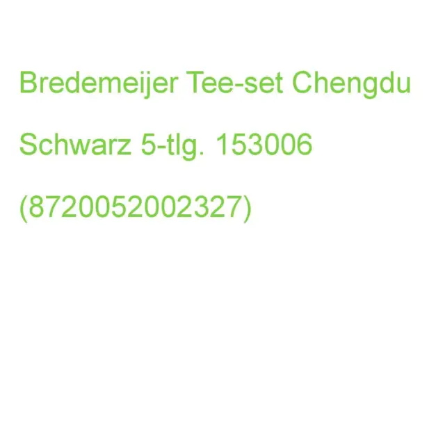 Bredemeijer Tee-set Chengdu Schwarz 1,0 L 5-tlg. 153006 (8720052002327)
