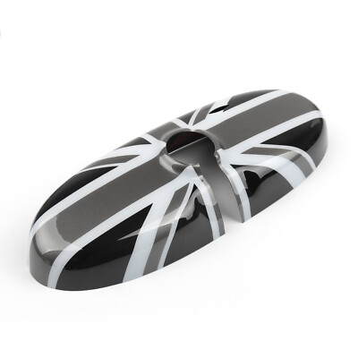 BLACK Bk Union Jack Bandiera Specchietto Retrovisore Copertura per Mini Cooper R55/R56/R57 UK 