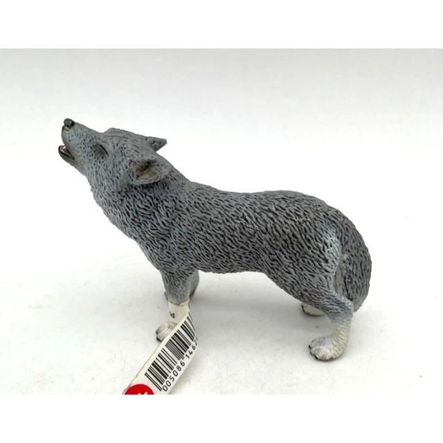 Vtg. Schleich Howling Grey Wolf 2009 Retired