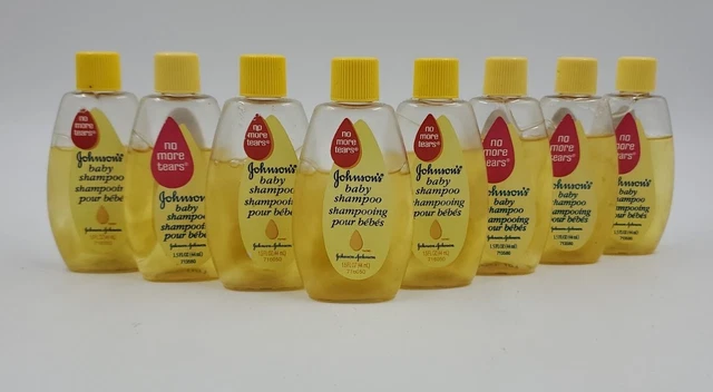 (8) JOHNSON'S Head-To-Toe Gentle Tear-Free Baby Wash & Shampoo 1.5oz Travel Size