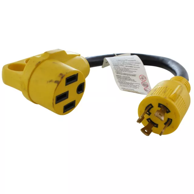 Generador a adaptador de 1, ft 30A 125/250V NEMA L14-30P a 50A NEMA 14-50R