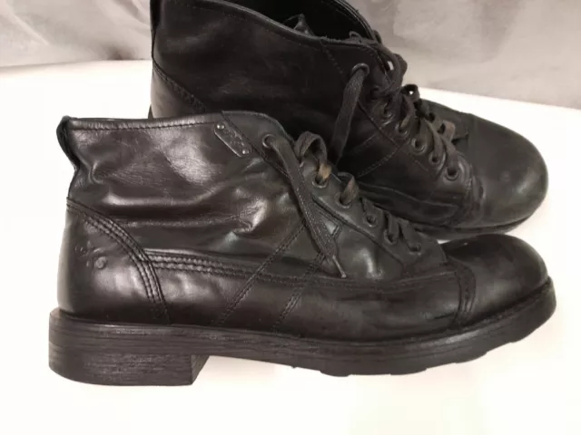 scarpe uomo stivaletti vera pelle oxs misura 45 , colore nero