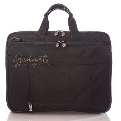 Briggs & Riley Travelware Black Ballistic Nylon Briefcase Laptop Bag