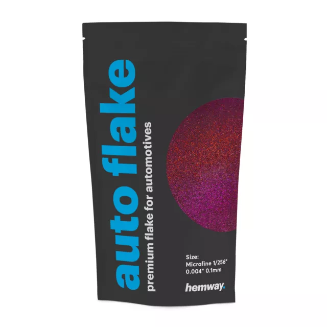 Hemway Metal Flake Aubergine Holographic 0.004" MICROFINE 100g Glitter Paint