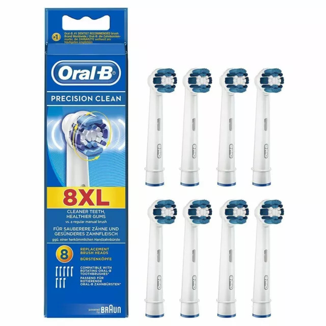 Oral-B Braun Precision Clean Ersatz Zahnbürstenköpfe - 8er Pack Oral-B Braun Precision Clean Ersatz Zahnbürstenköpfe - 8er Pack