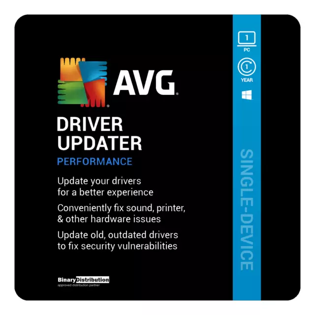 AVG Driver Updater 2024 - 1 PC - 1 Year [Download]