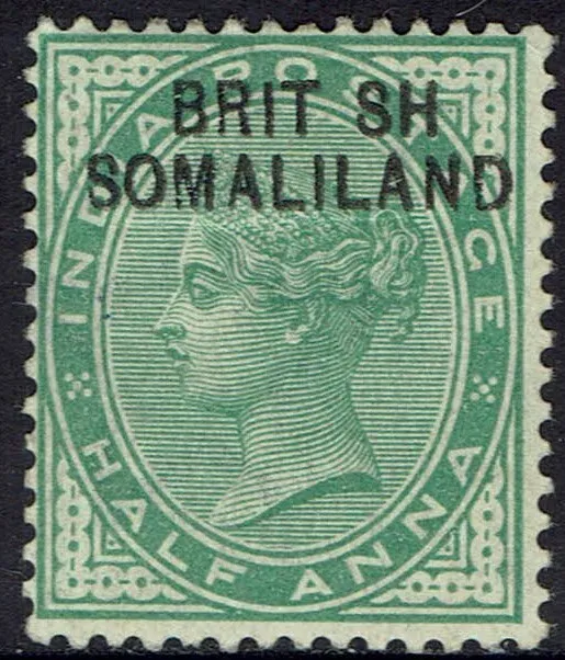 British Somaliland 1903 Qv ½A Error Brit Sh