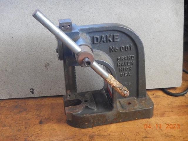 Lot B Dake No. 001 Arbor Press Usa Made