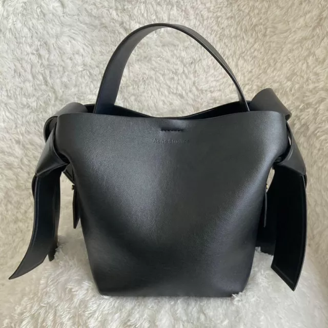 Acne Studios Musubi leather handbag Mini Shoulder Bag Black