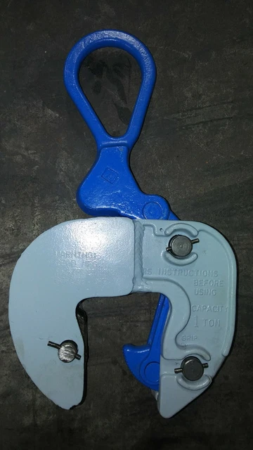 🇺🇸Plate lifting clamp CAMPBELL/MERRILL 6423005 GX 1 ton, grip 1 3/8 -2" .🌐🚛