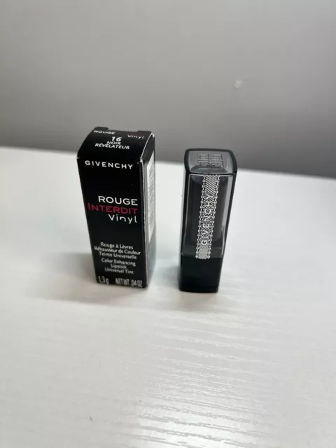 Givenchy Rouge Interdit Vinyl #16 Noir Revelateur/Colour Changing Lipstick 1.3g