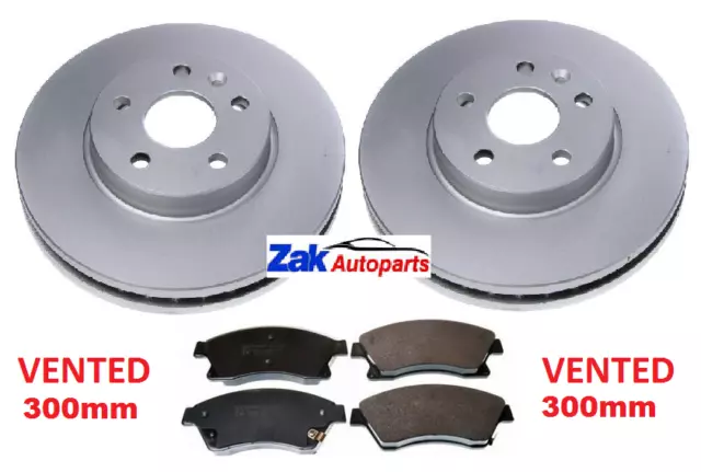 FOR VAUXHALL ASTRA J MK6 2.0 1.7 SRI CDTi TWO FRONT BRAKE DISCS AND PADS SET