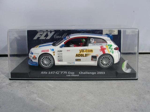 Slot Car Scalextric Fly 88105 - A743 Alfa Romeo 147 GTA Voiture De Rue Blanche