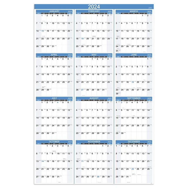 2024 YEARLY WALL Calendar Yearly Wall Calendar 2024, 2024 Wall