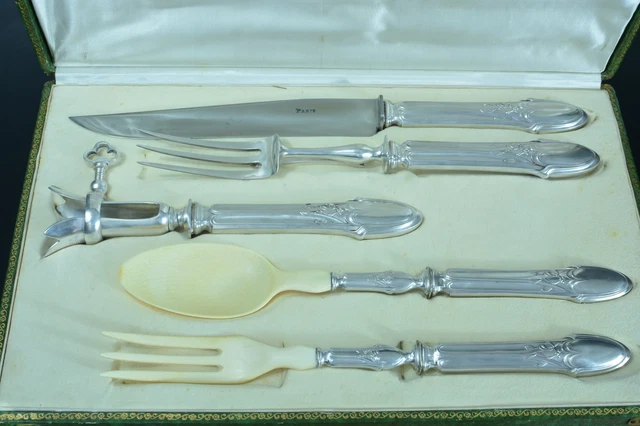 Couverts à salade en argent Léon Lapar