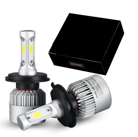 KIT Ampoules LED H1 6000K 72W Blanc Pur 7600 Lumens Auto/Moto Phare Xenon  12/24V