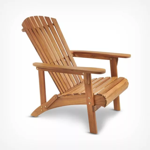 Adirondack Chair Brown Garden Outdoor Patio Acacia Wood Chairs *Clearance*