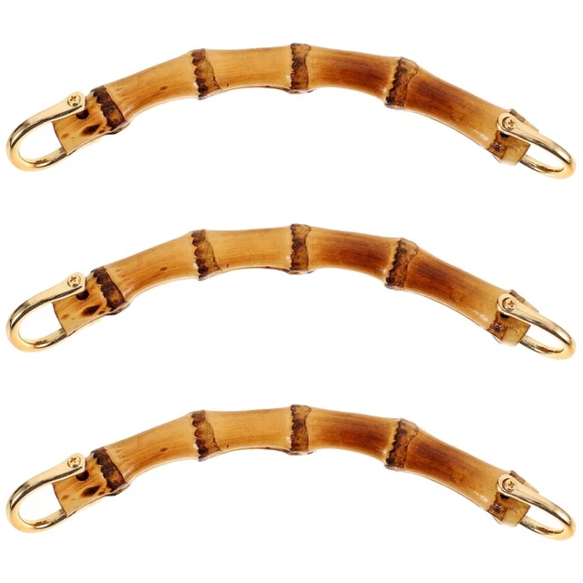 3 Pc Purse Handles Girl Bamboo Man Travel Shoulder Bag Strap