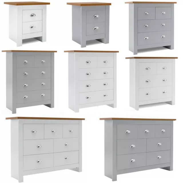 Modern Chest of Drawers Bedside Cabinet Wooden Storage Bedroom Furniture Home