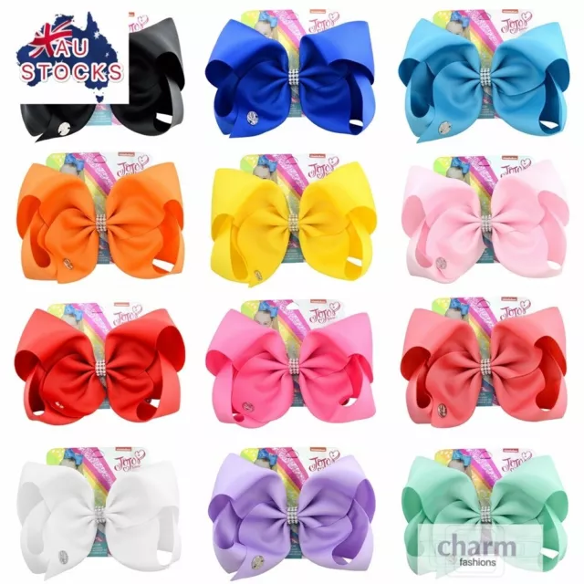 8 inches Jojo Siwa Bows Girls Hair clips -Sydney stocks