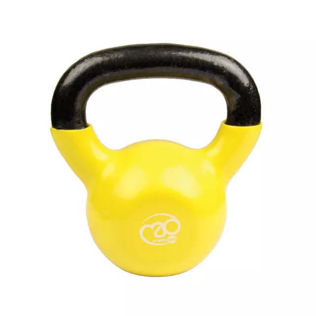 Kettlebell 6KG Workout Gym Weight Fitness MAD Yellow