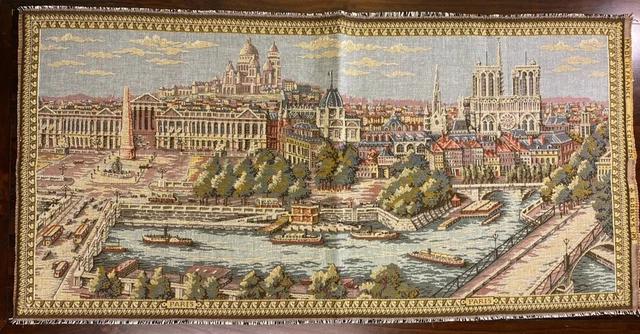 VINTAGE MADE IN FRANCE TAPISSERIE GOBLYS TISSÉE JACQUARD 100