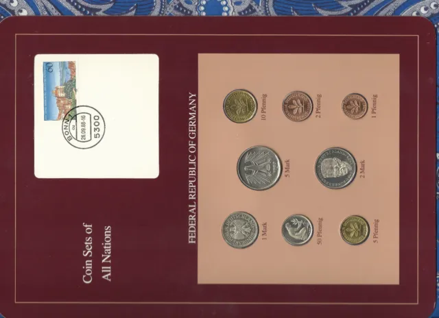 Coin sets of all nations Germany 1986 - 1988 UNC 5 Mark 1987 2 Mark 1988