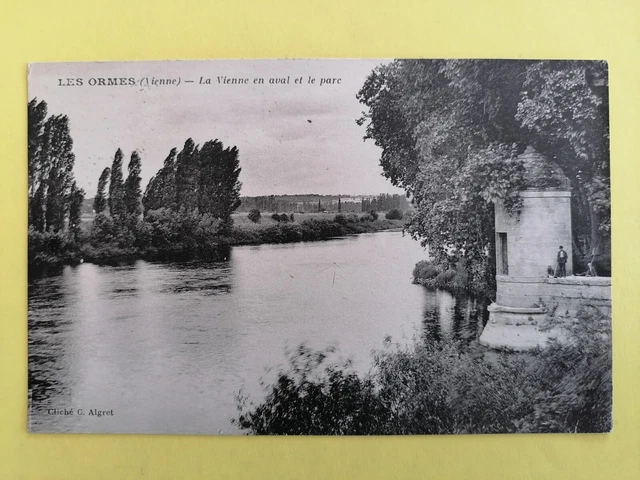 CPA 86 - LES ORMES (Vienna) Le PARC du CHÂTEAU de la FONTAINE-DANGÃ fishermen