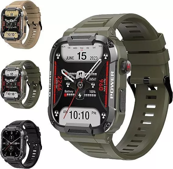 Gard Pro Ultra Smartwatch, robuste Militär-Fitnessuhr wasserdicht und staubdicht