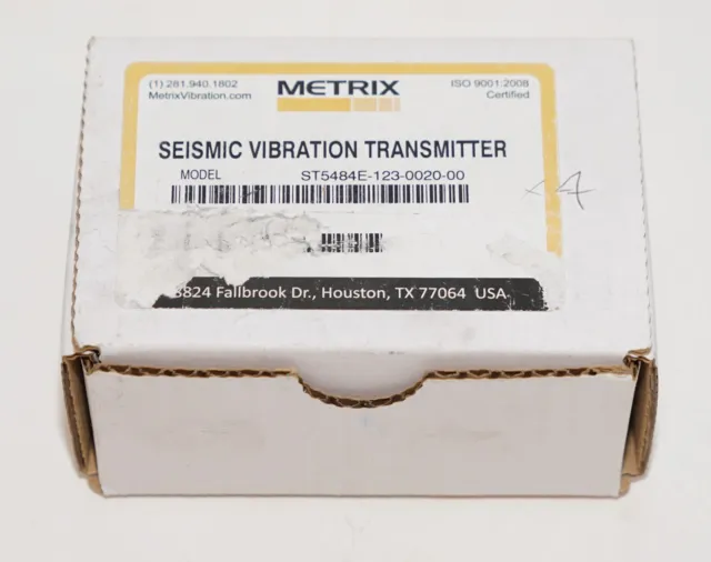 Metrix St5484E-123-0020-00 Seismic Vibration Sensor Signal Condition Transmitter