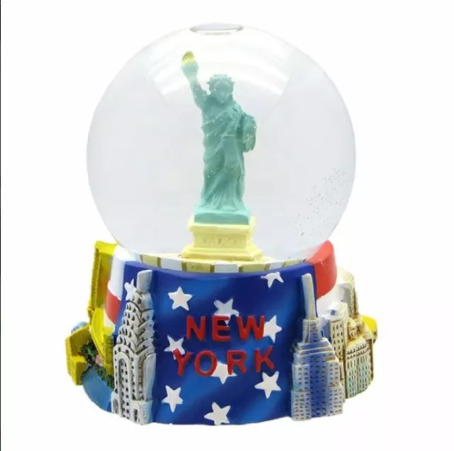 New York Statue of Liberty Empire Snow Ball 65 MM Snowglobe Souvenir USA