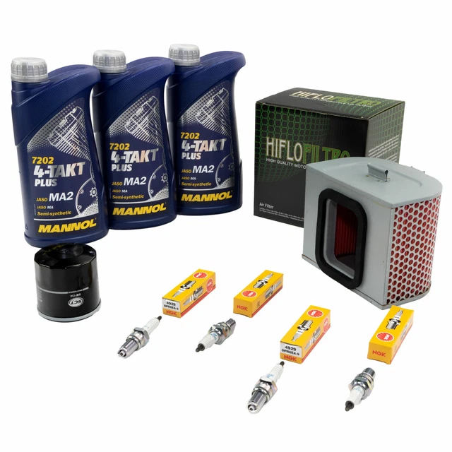 PACK DE MAINTENANCE Huile 4L pour Honda CBX 750 F RC17 84-86 Filtre + à