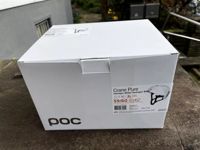 Neu-unbenutzt- POC Crane Pure - Hydrogen White/Hydrogen White - XL-XXL