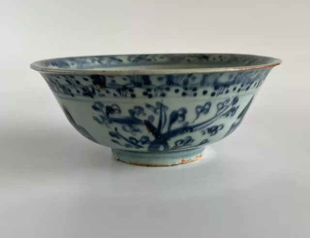 Chinese Ming Dynasty Hongzhi 1487-1505 Blue White Bowl