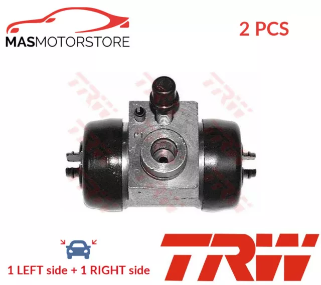 Drum Wheel Brake Cylinder Pair Rear Trw Bwd194 2Pcs P For Rover Mini 1L,1.3L