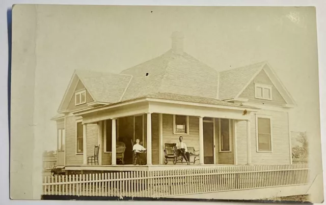 Shellsburg Iowa Street View RPPC Real Photo Picture Postcard Country IA 1912