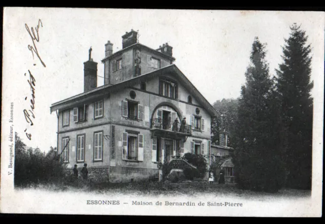 ESSONNES (91) VILLA de l'WRITER BERNARDIN de SAINT-PIERRE animated in 1903