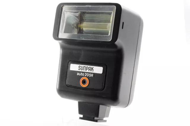 [Excellent++] SUNPAK auto 20 SR Shoe Mount Flash w/ For Old Vintage SLR Camera