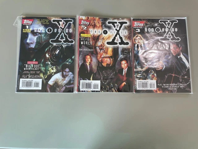 The X-Files Comics Digest Lot #1-3 TOPPS TV Series Mulder Scully Monsters