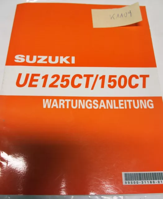 Suzuki UE 125 150 manuale officina originale manuale di manutenzione riparazione tedesco