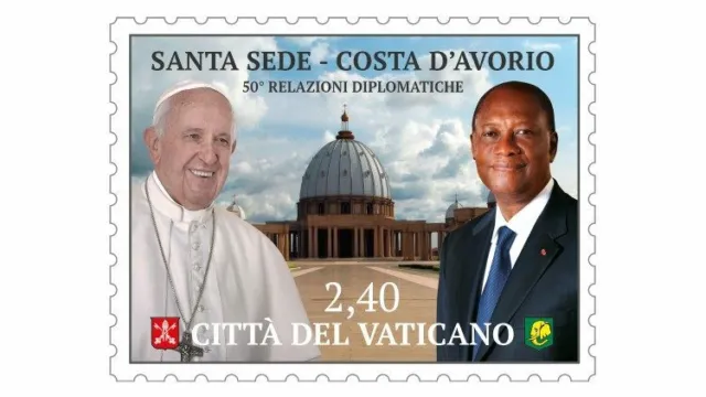 Vatikan 2020 Stempel Neu Emission Joint - Gesticktes Signet •Elfenbeinküste•