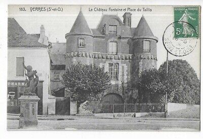 91  Yerres  Le Chateau Fontaine Et Place Du Taillis
